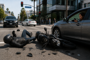 Accidentes De Motocicleta Causados Por Conductores Distraídos En California