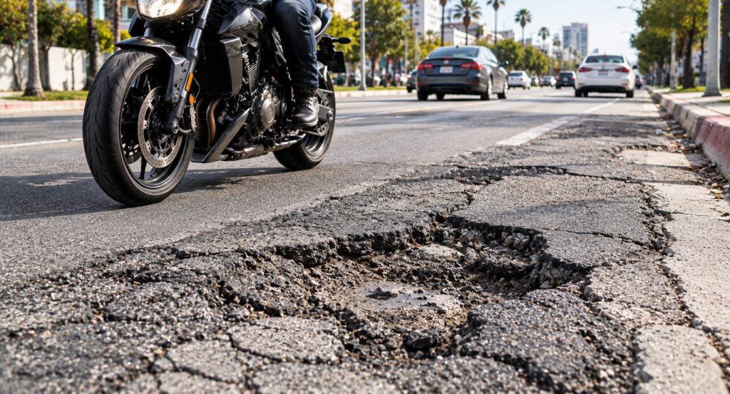 Cómo Las Condiciones Del Camino Pueden Provocar Accidentes De Motocicleta